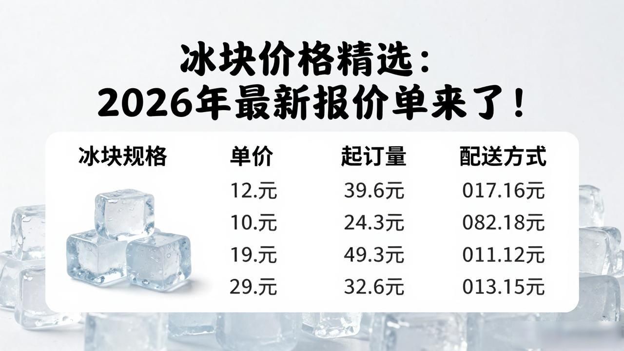 长沙冰块价格精选：2026年最新报价单来了！