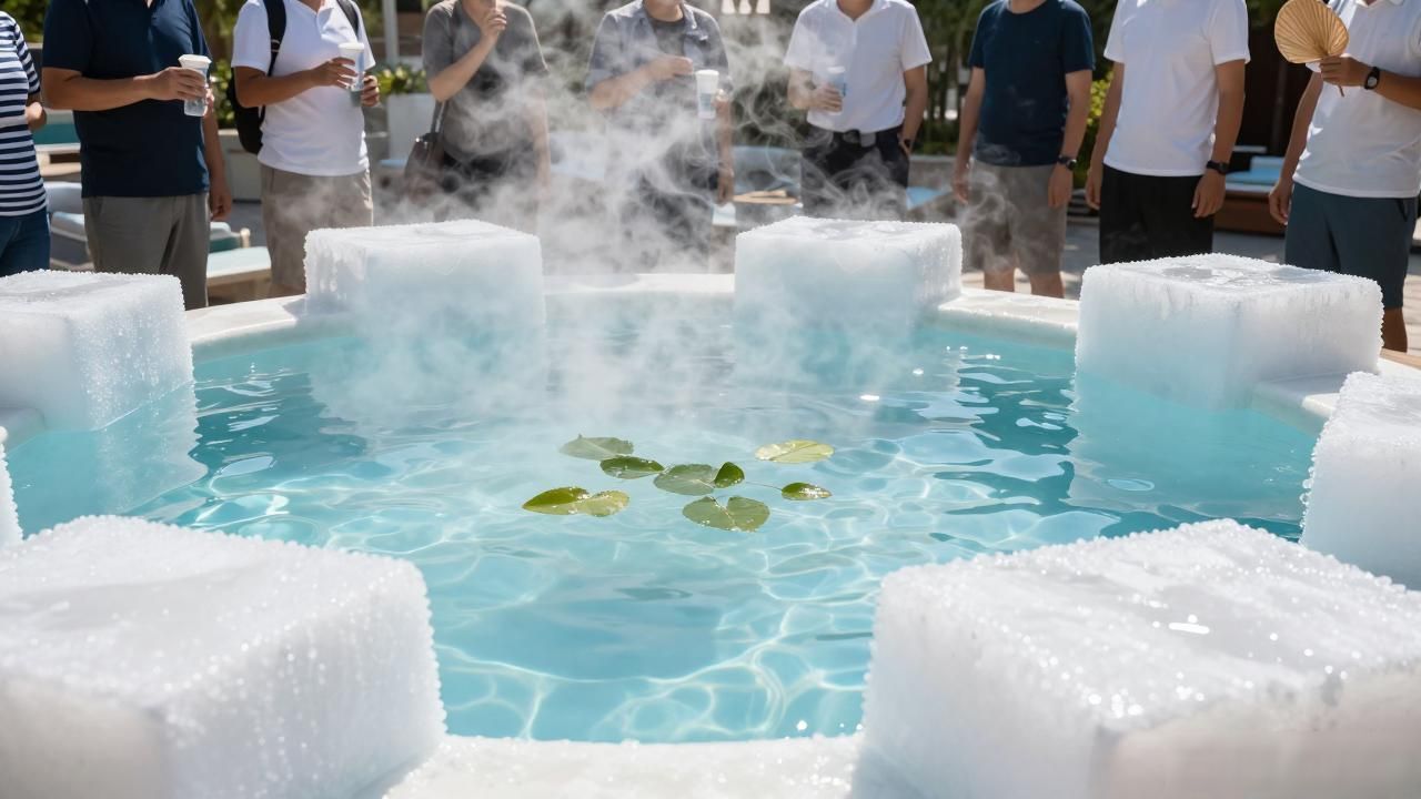 长沙高温水池降温大冰块真有用吗？
